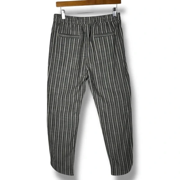 Marine Layer Allison Pants Dolphin Hem, Black/White Stripe, Size Small - Picture 13 of 13